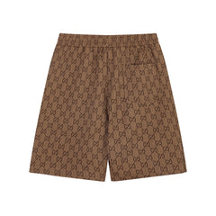 New double G logo knitted shorts