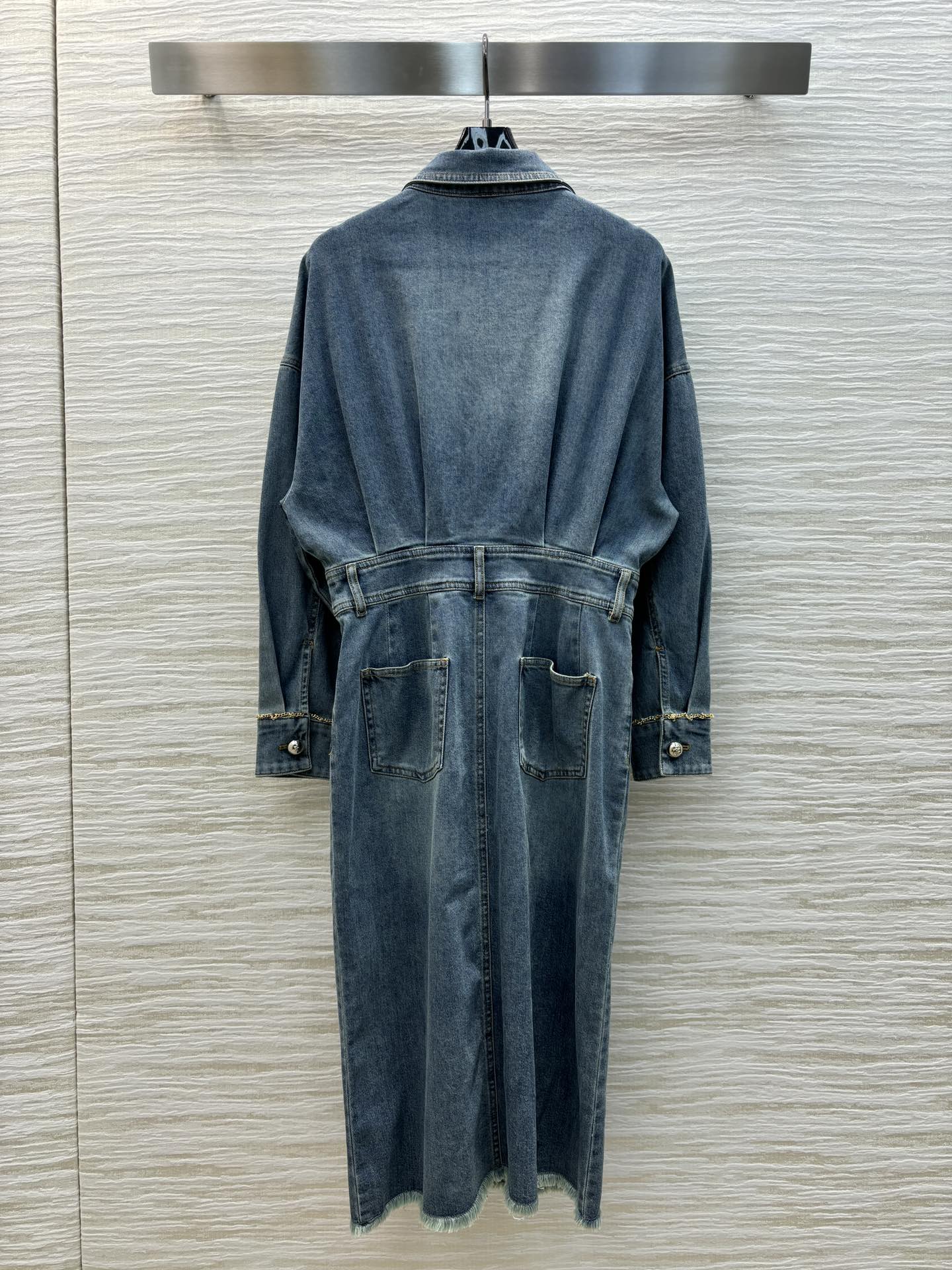 Revers Denimkleid