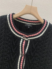 Flettet Crewneck Cardigan