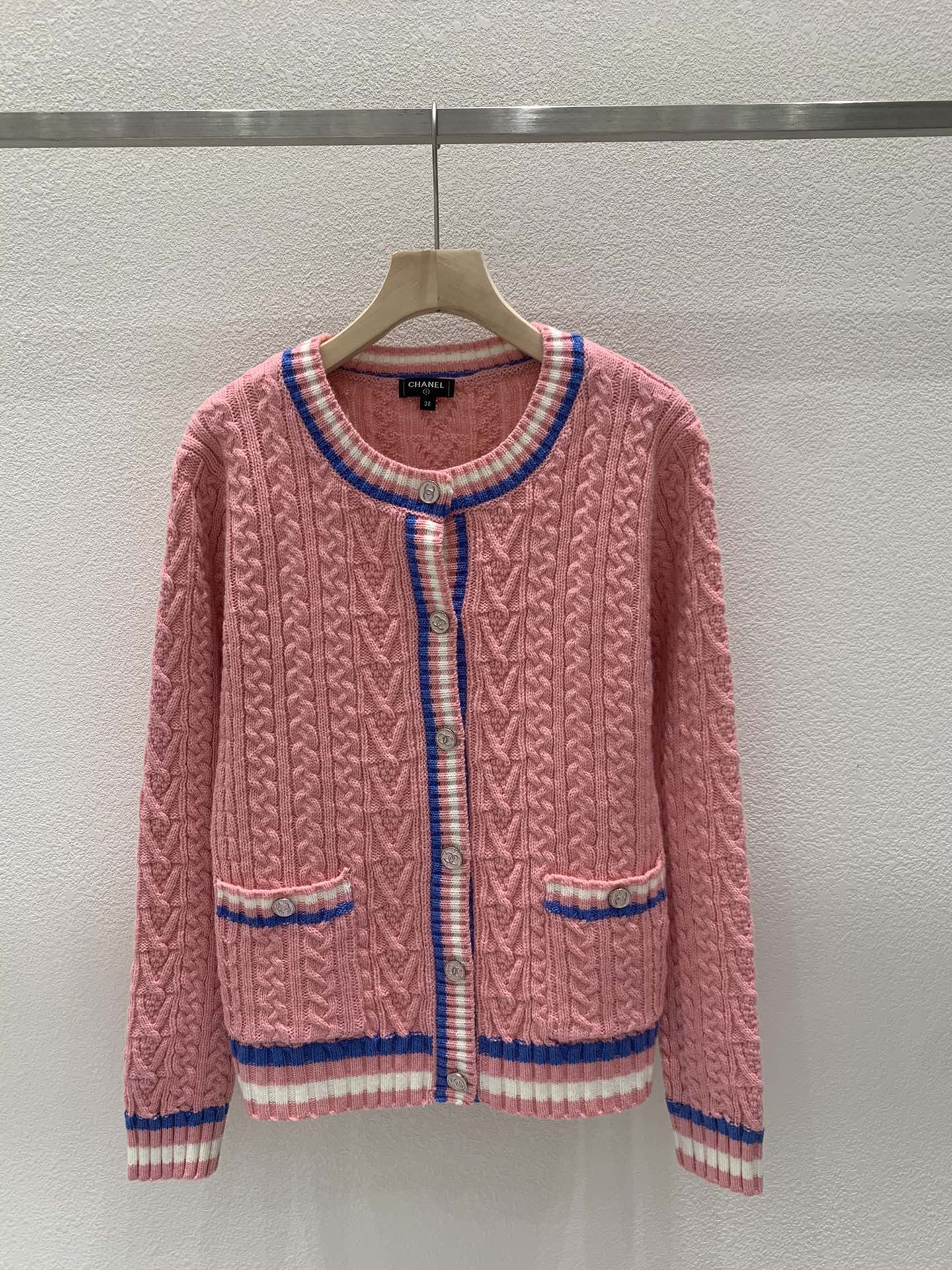 Flettet Crewneck Cardigan