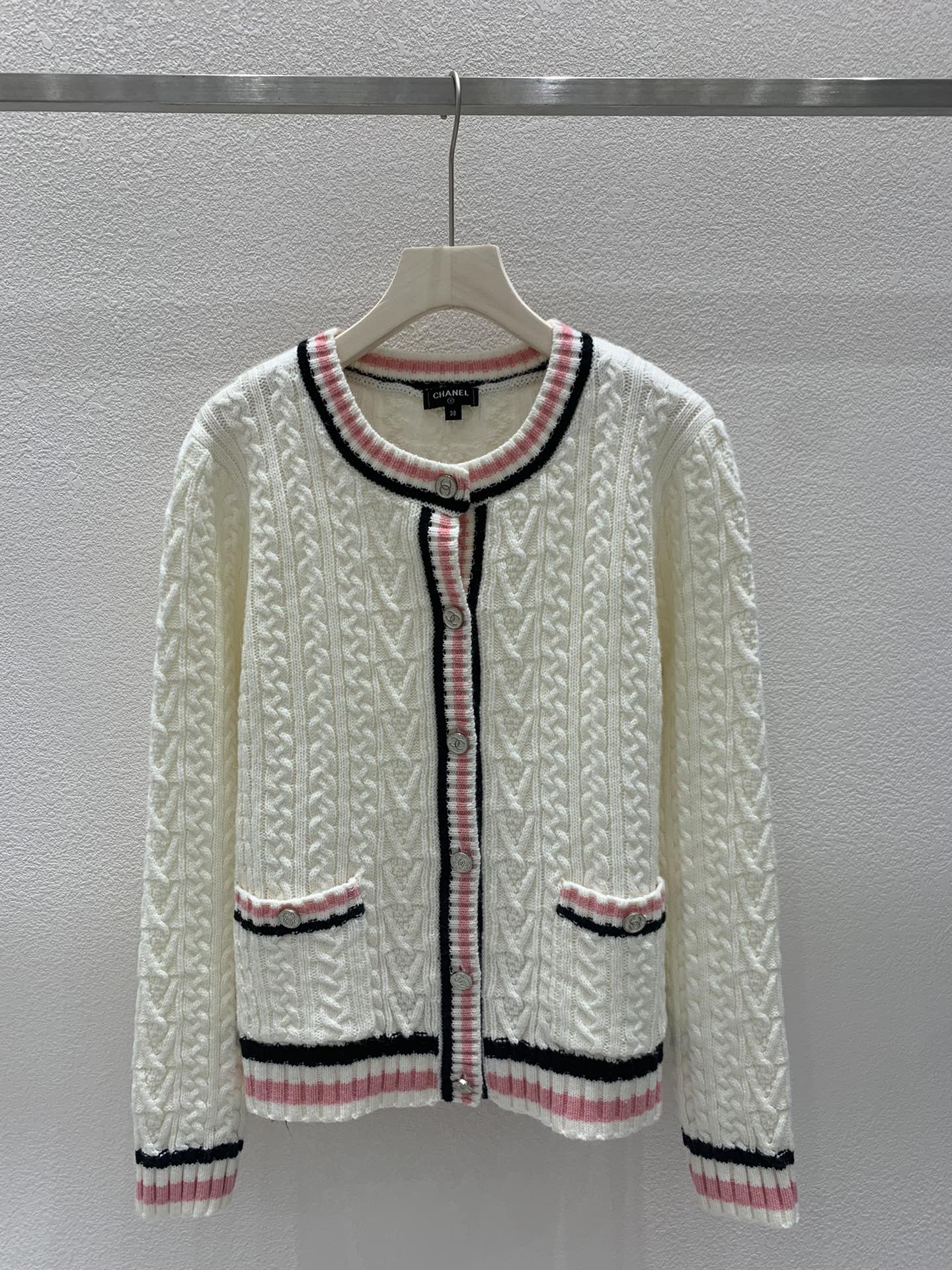 Flettet Crewneck Cardigan