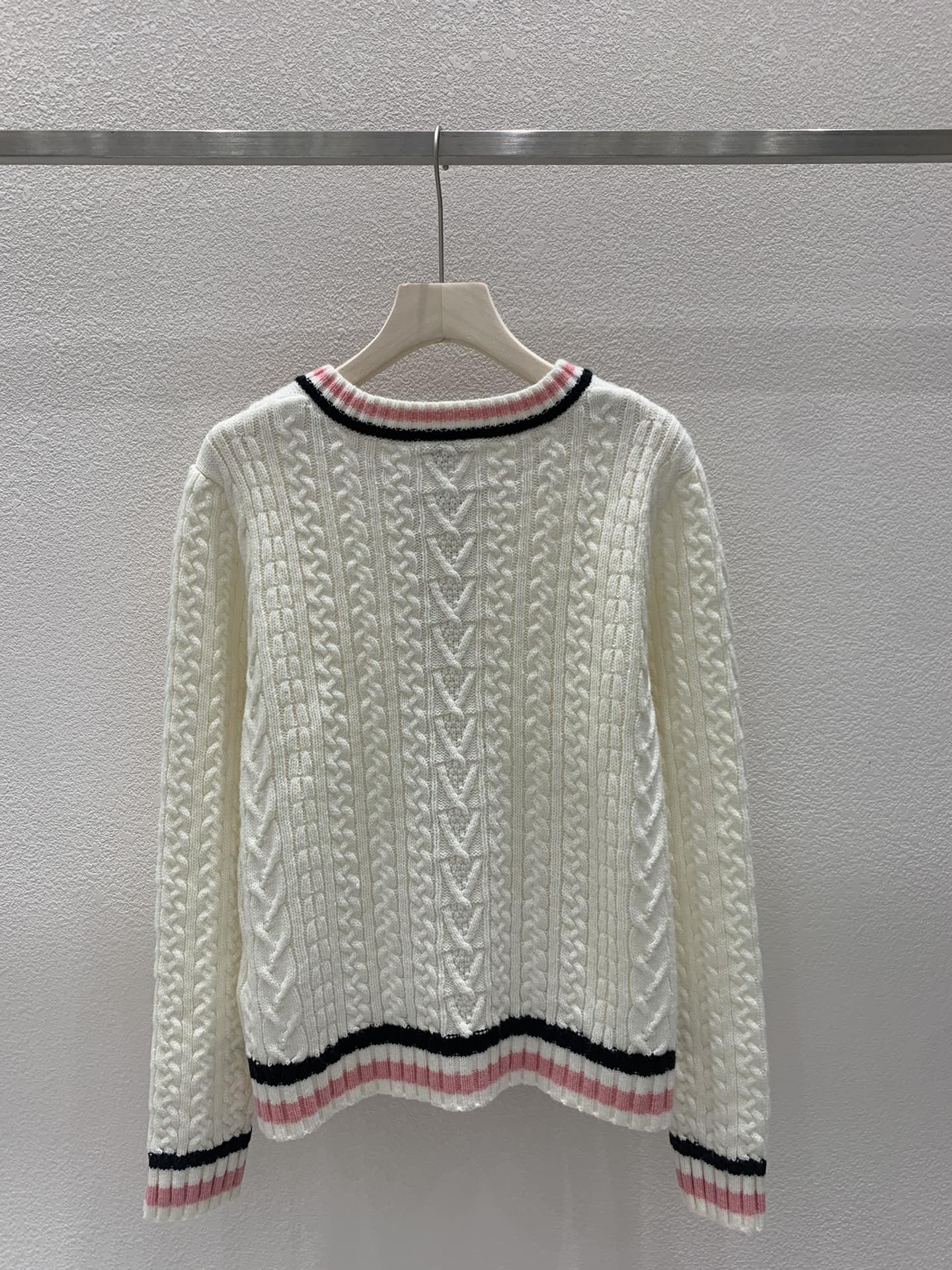 Flettet Crewneck Cardigan