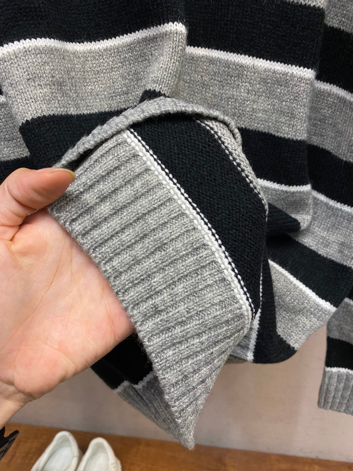 Striped wool sweater