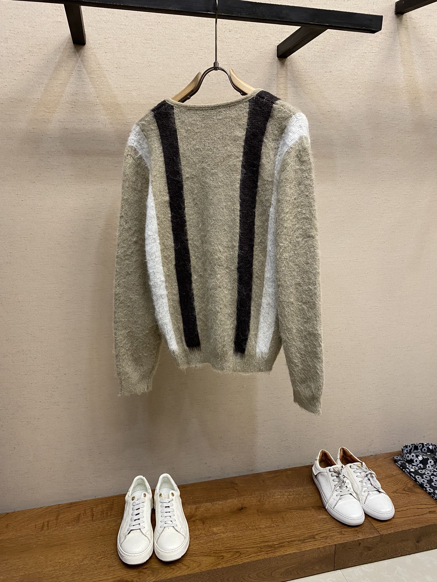 Mohair College Style Cardigan Sweater