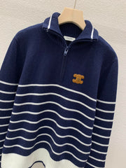 New knitted half zip pullover