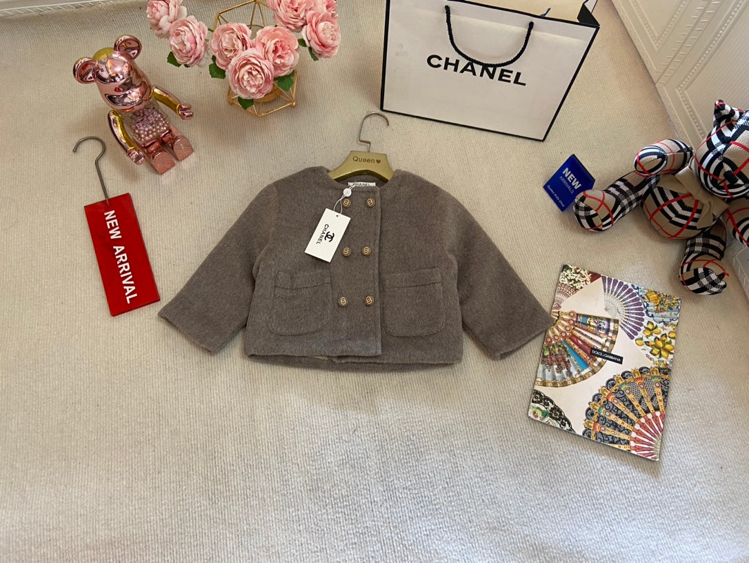 High-end girls' quilted jacket