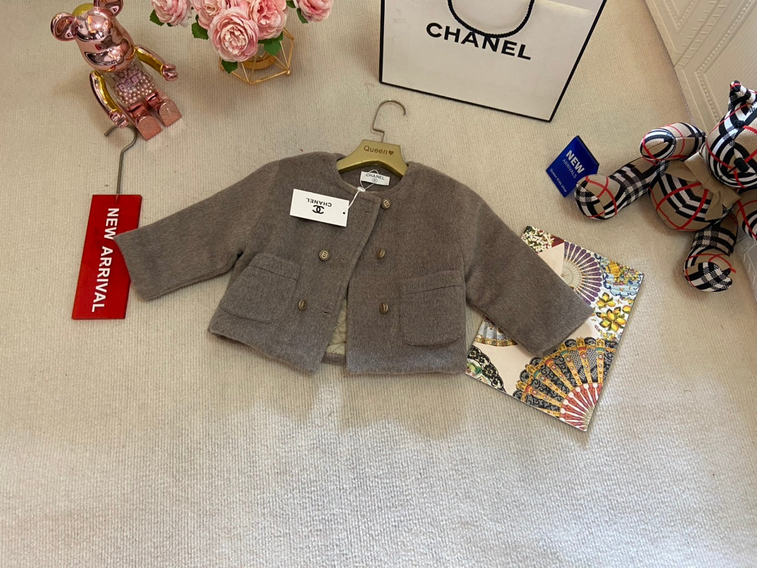 High-end girls' quilted jacket