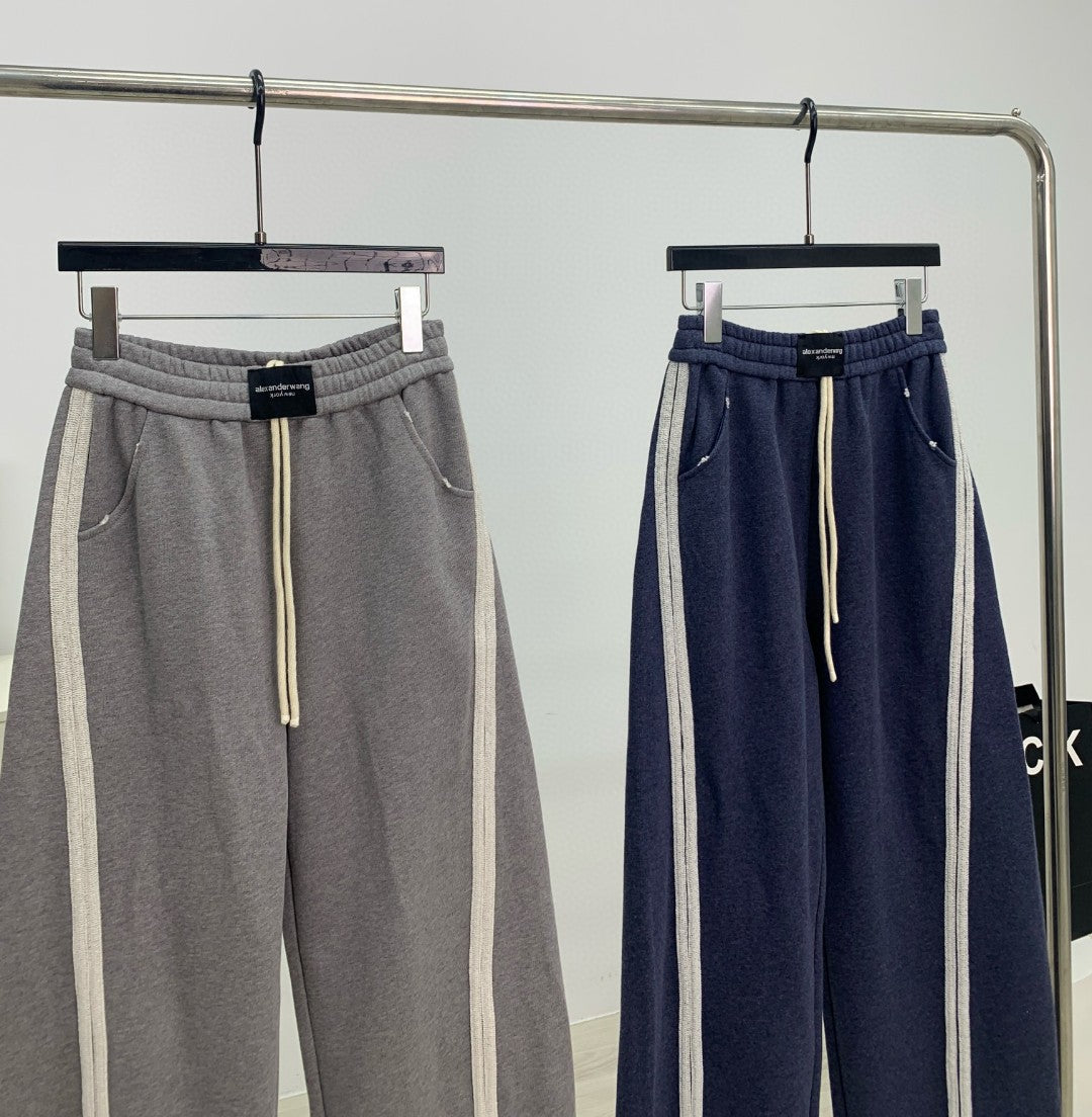 Elastic drawstring casual pants