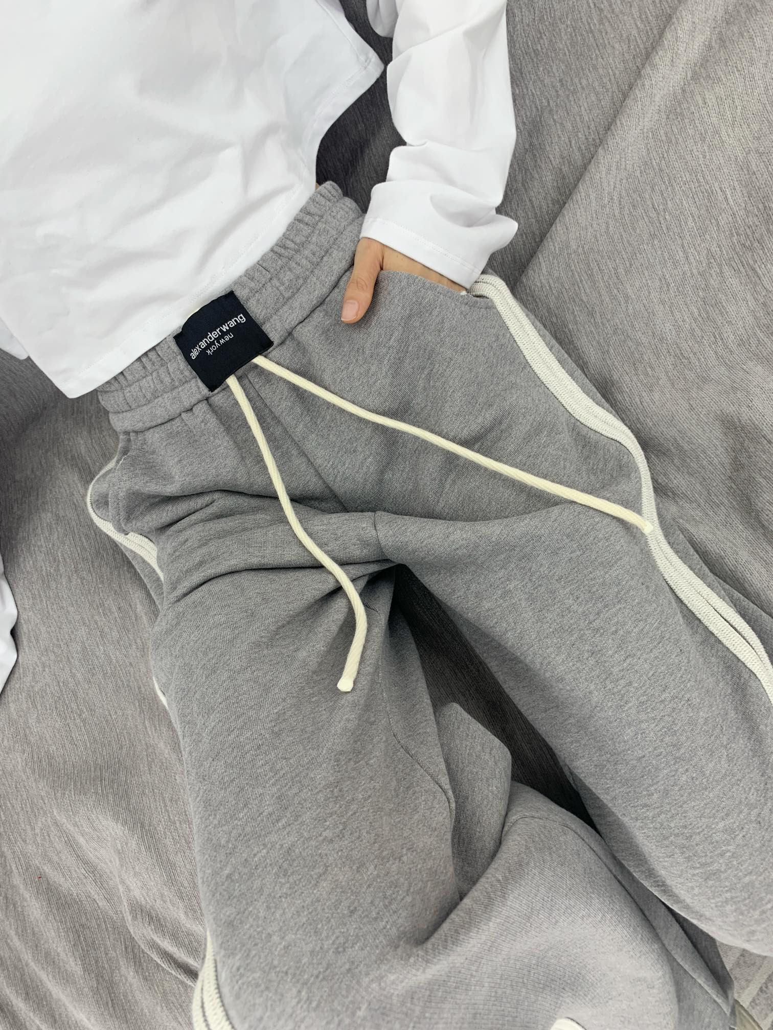 Elastic drawstring casual pants