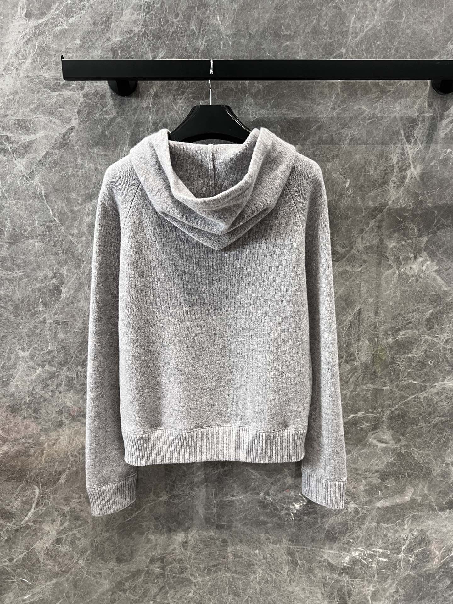 Hooded wool sweater