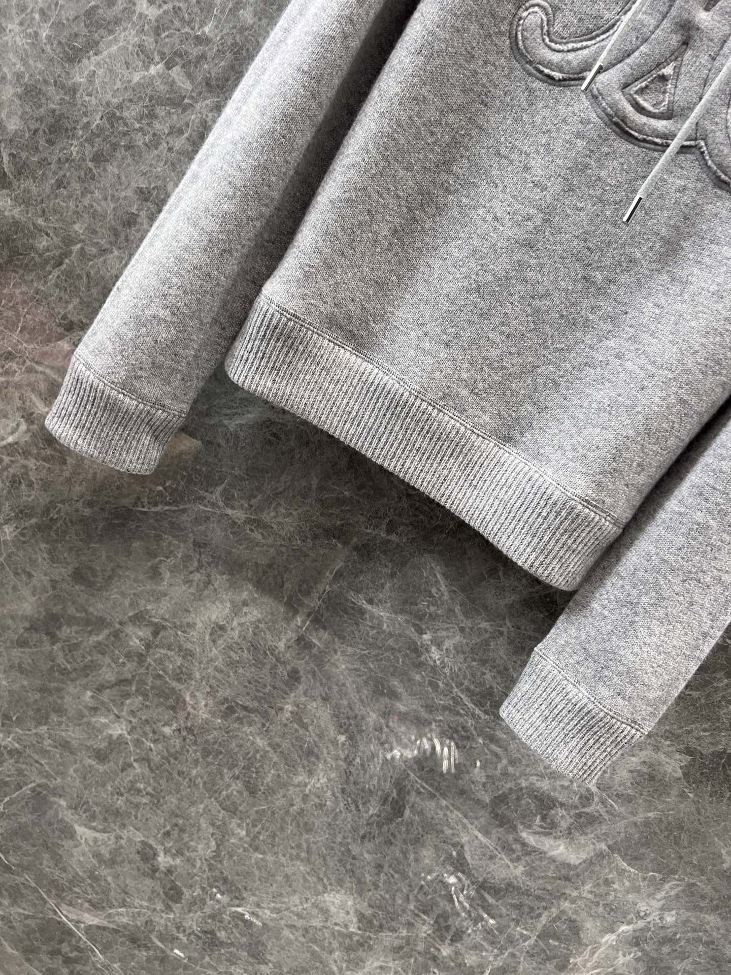 Hooded wool sweater