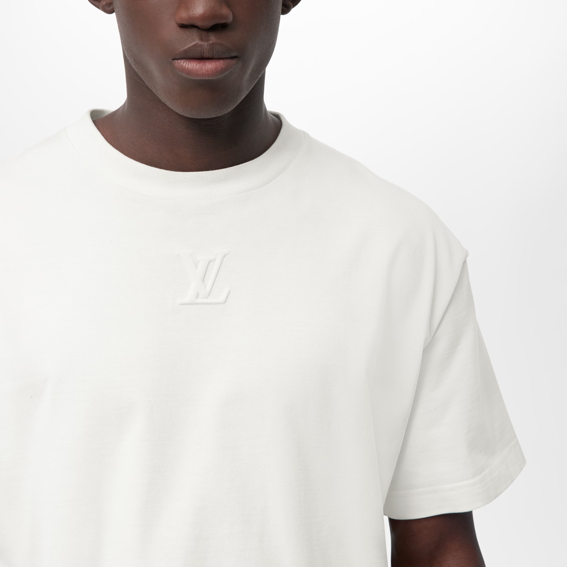 T-shirt en coton gaufré