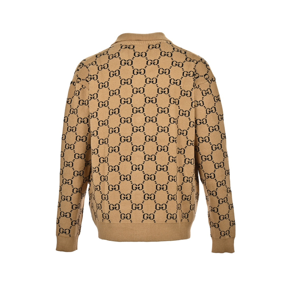 Doppel-G-Jacquard-Sweater-Cardigan