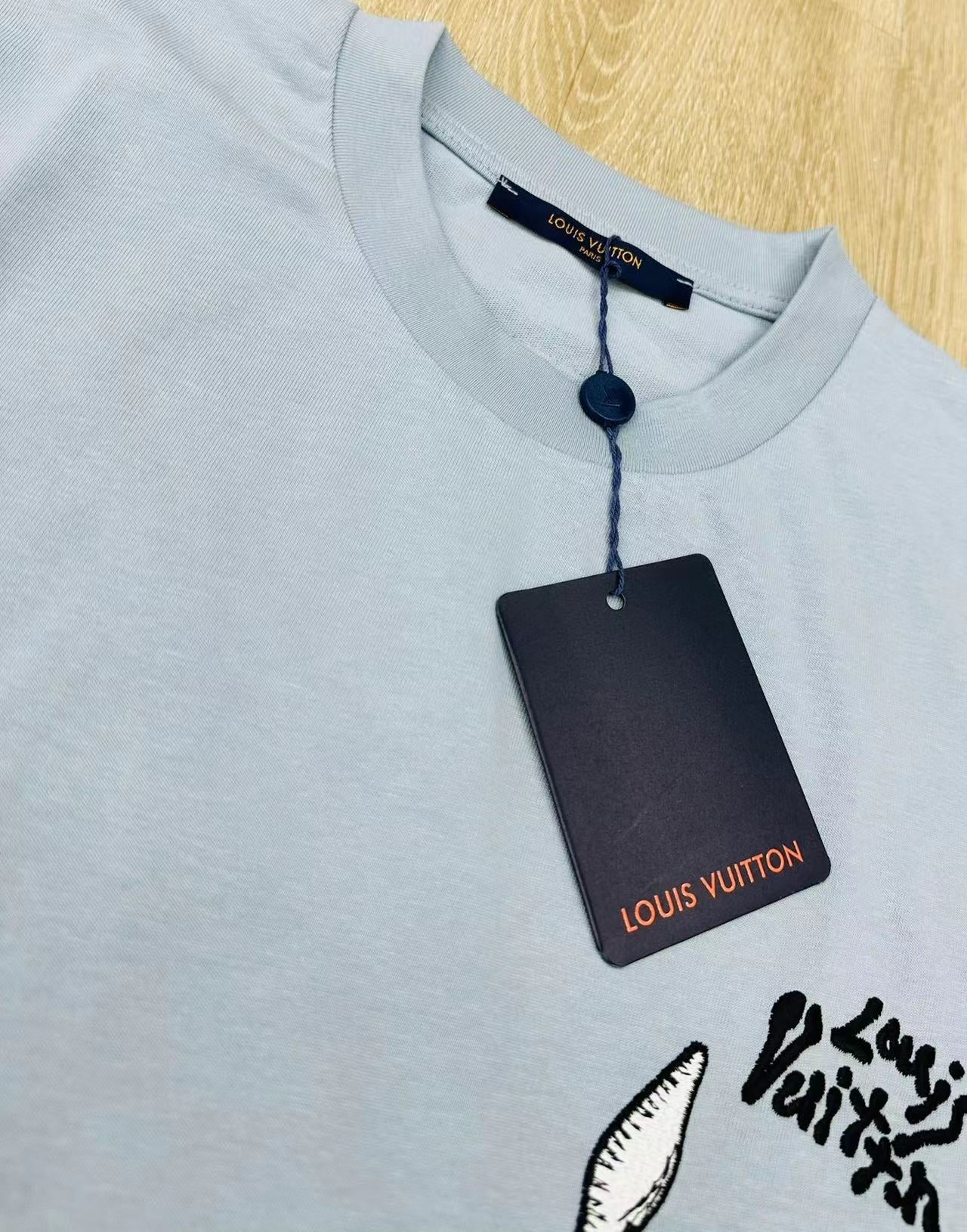 T-shirt imprimé avec motif de lettre marteau