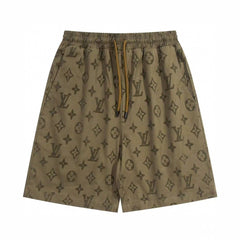 All-over printed dark logo pattern shorts