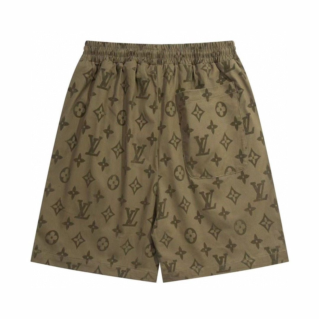 All-over printed dark logo pattern shorts