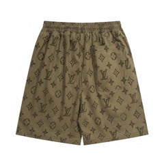 All-over printed dark logo pattern shorts