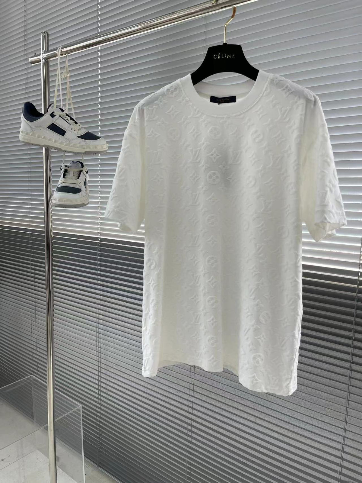 embossed casual T-shirt