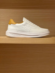 embossed grain sneakers