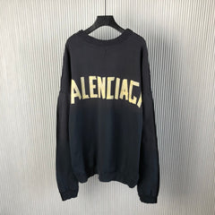 patchwork black sweatshirt