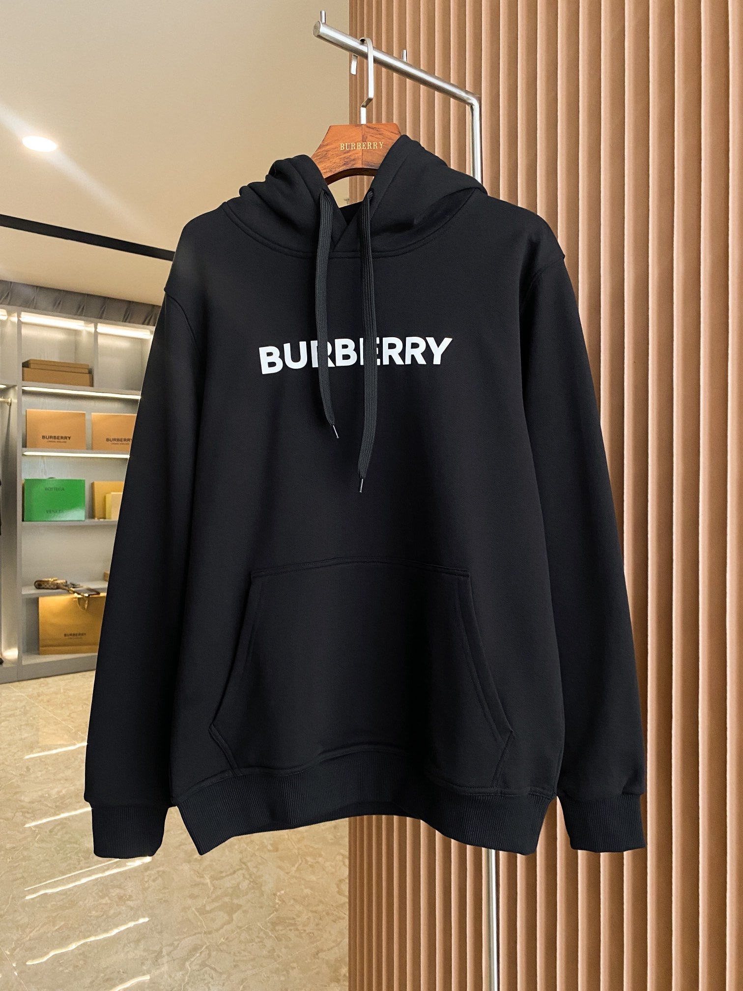 Logo Printed Cotton Hoodie