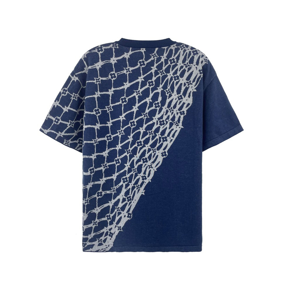 Water mesh woolen short sleeves