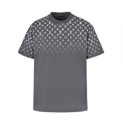 Allover printed gradient short sleeves