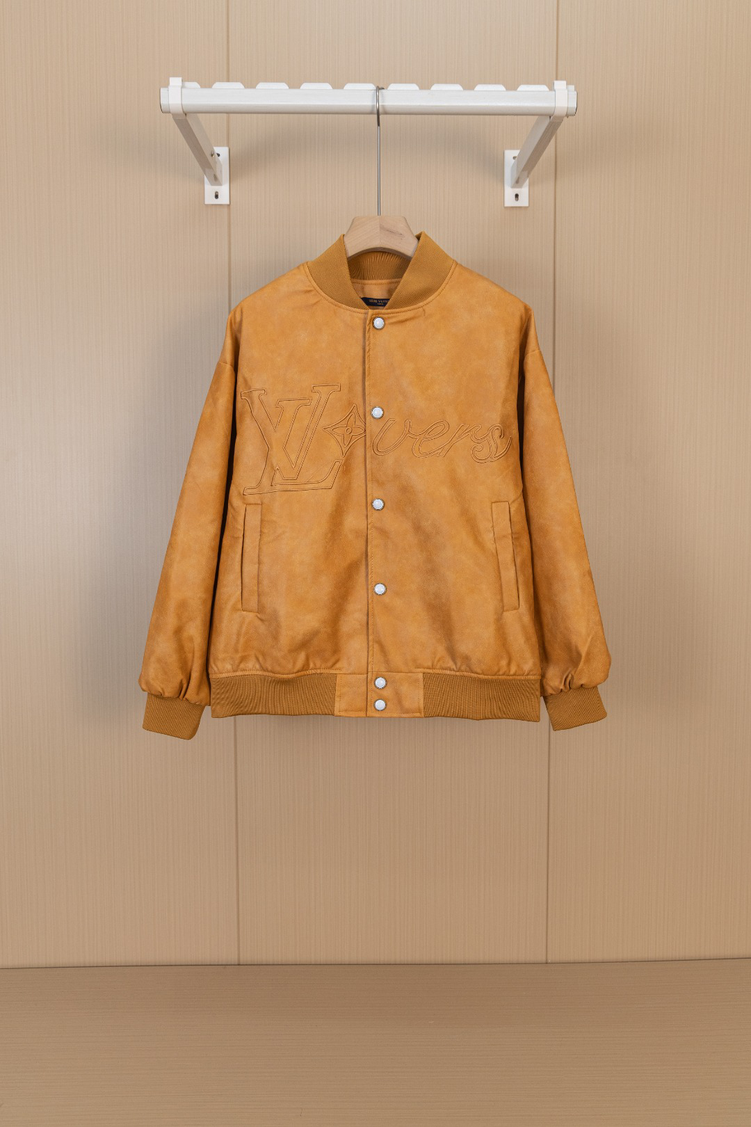 Lambskin embroidered jacket