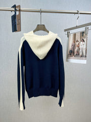 Hooded Zip-Up Sweater