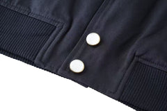 Lambskin embroidered jacket