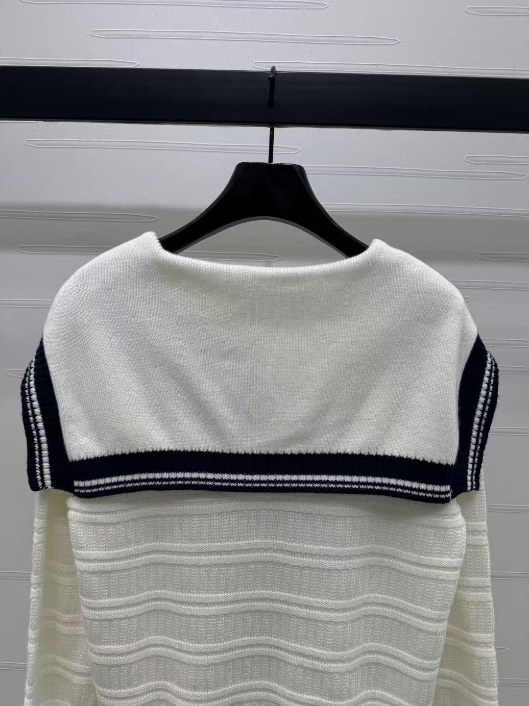 Preppy Shawl Collar Knit Long Sleeve Sweater