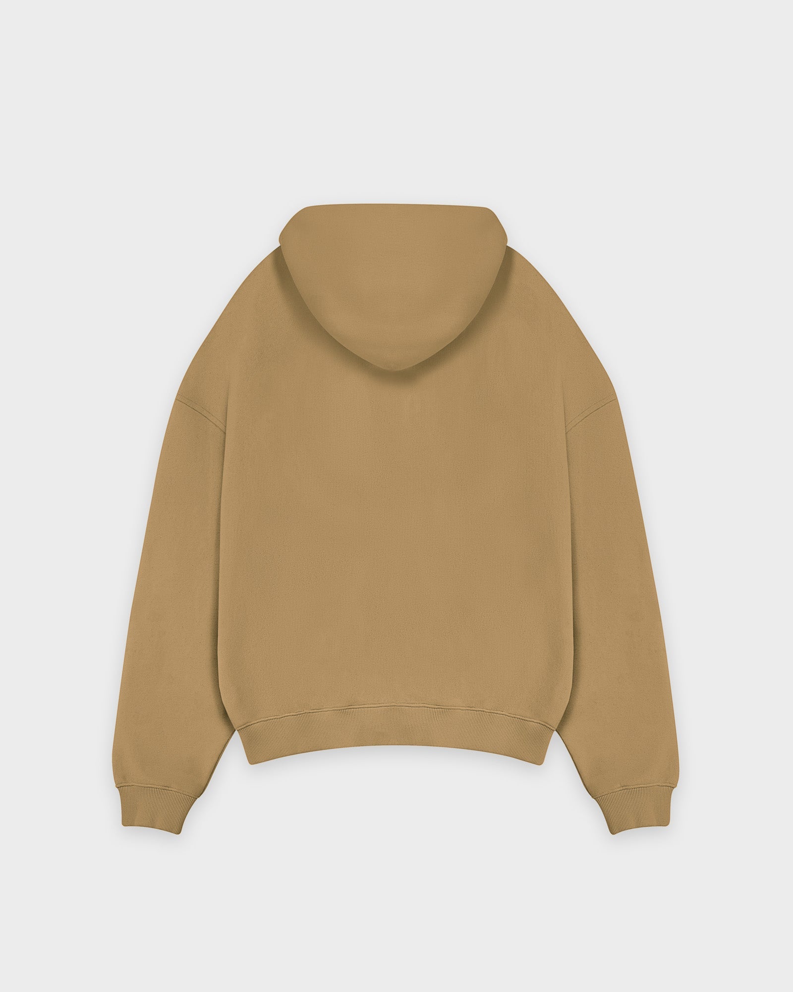 Schwerer Tabakbrauner Basic Hoodie