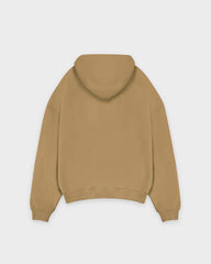 Schwerer Tabakbrauner Basic Hoodie