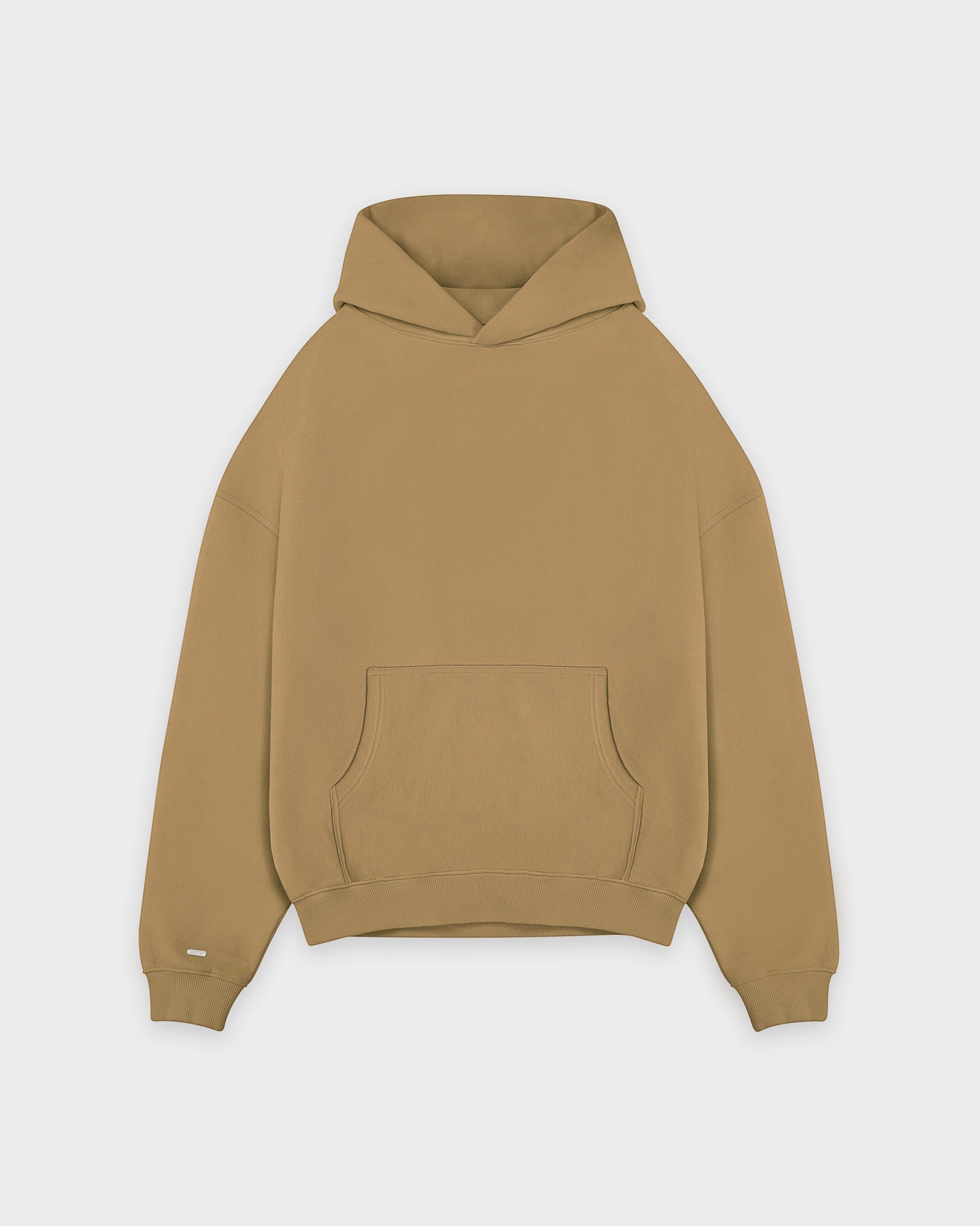 Schwerer Tabakbrauner Basic Hoodie