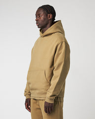 Schwerer Tabakbrauner Basic Hoodie