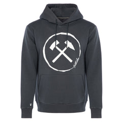 Hoodie "Circle" Dark Indigo Grey