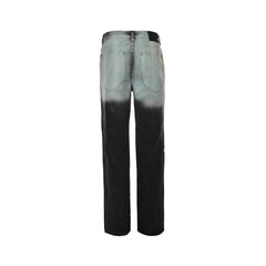 24Fw Embroidered Floral Gradient Wash Jeans