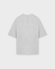 Schweres graues Melange Basic T-Shirt