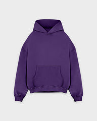 Schwerer lila Basic Hoodie