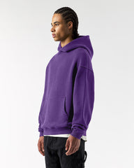 Schwerer lila Basic Hoodie