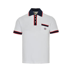 chest logo printed polo shirt