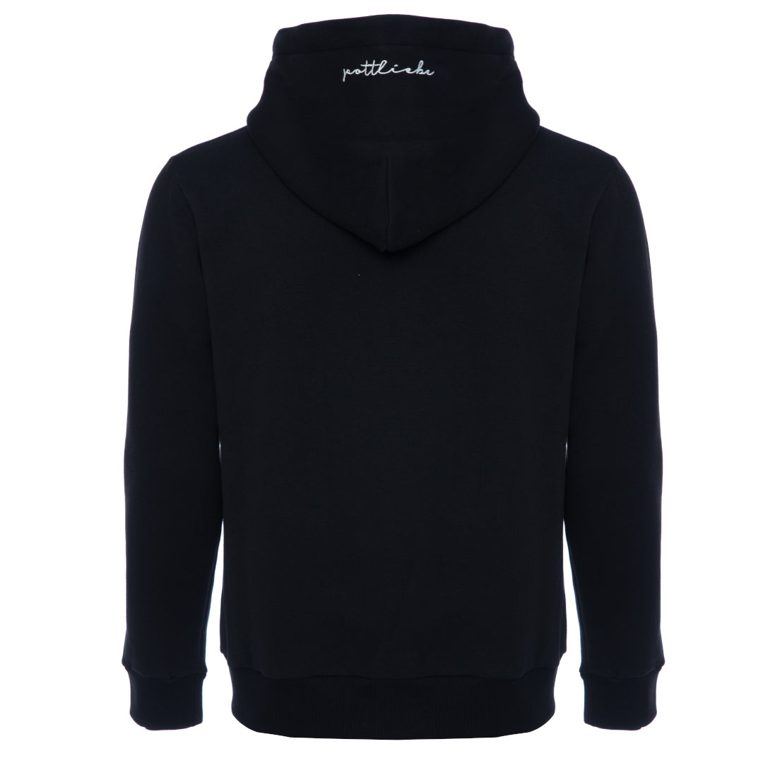 Sweat à capuche zippé "Lore" noir