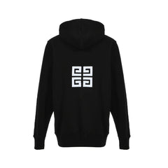 Embroidered large logo hooded sweatshirt