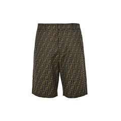 presbyopic all-over printed jacquard shorts