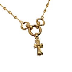 🔥🔥🔥24FW NEW CHHES three-ring small cross necklace