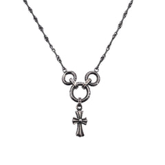 🔥🔥🔥24FW NEW CHHES three-ring small cross necklace