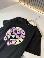 🔥🔥🔥24FW NEW CHROME HEARTS Colorful LOGO limited edition T-shirt