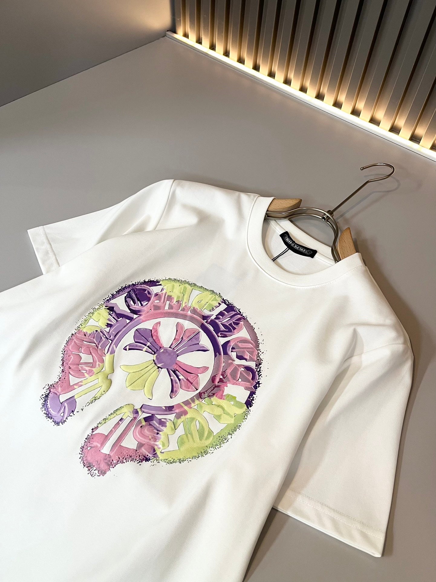 🔥🔥🔥24FW NEW CHROME HEARTS Colorful LOGO limited edition T-shirt