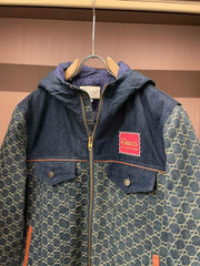 Jacquard denim jacket