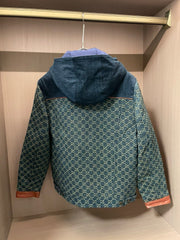 Jacquard denim jacket